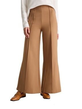 Halogen Ultra-Stretch Ponte Super Wide Leg Pants